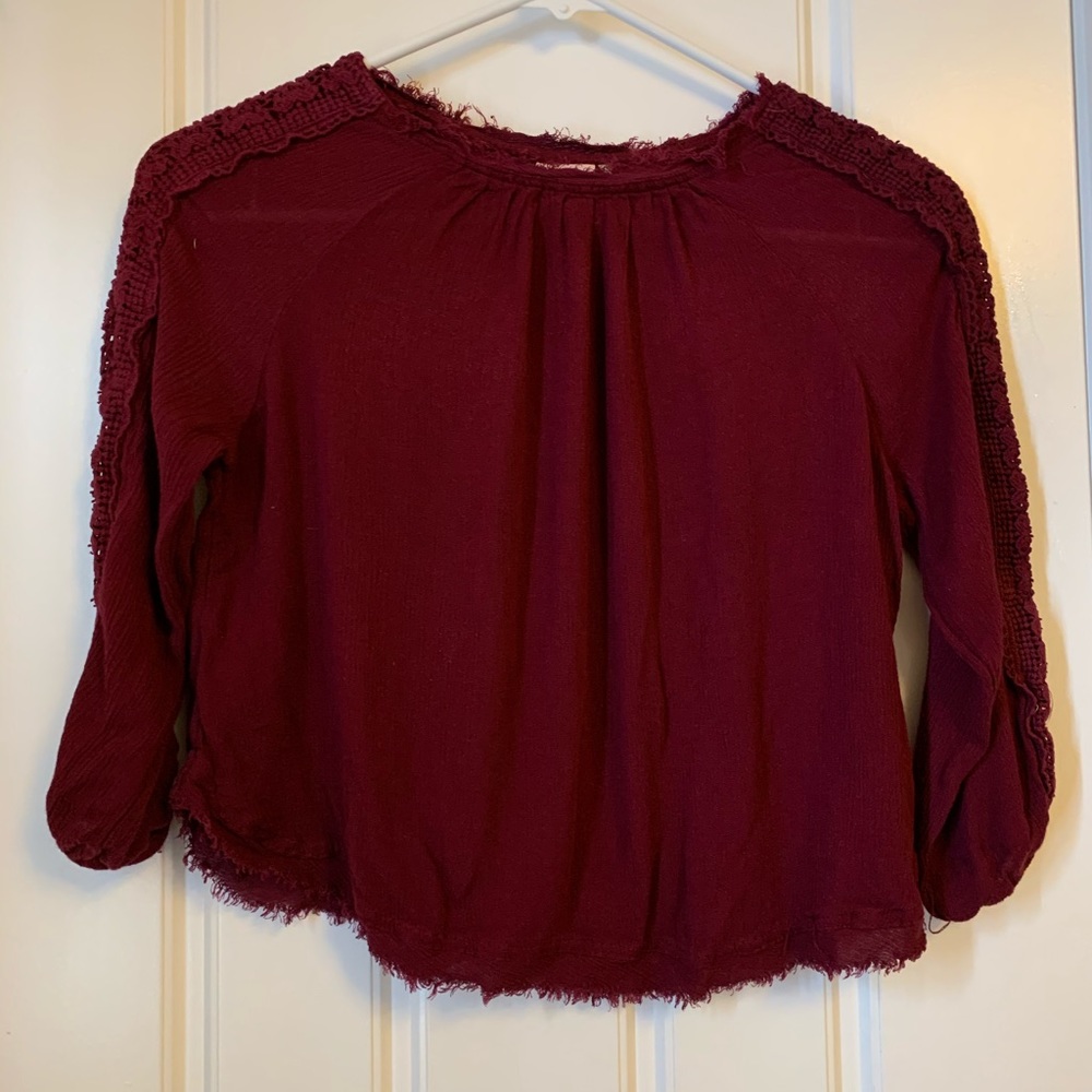 Girls Maroon Blouse